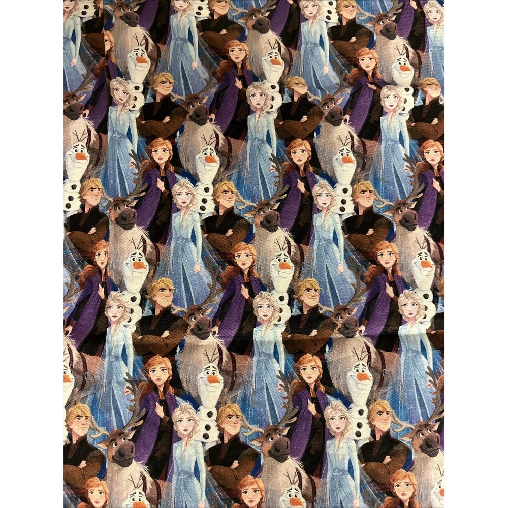 Frozen Fabric - 16"x40" + - 100% Cotton - Quilting Anna Elsa Olaf Sven Cristoff